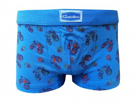 Gasolino boxerky chlapecké s motorkama 2430 modré